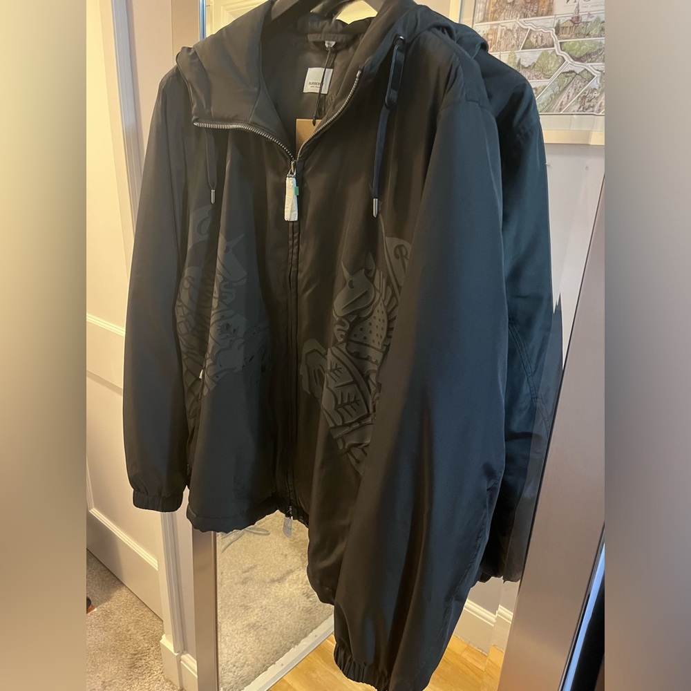 SOLD Burberry Men’s Stangford Black Hooded Jacket - Picture 8 of 9